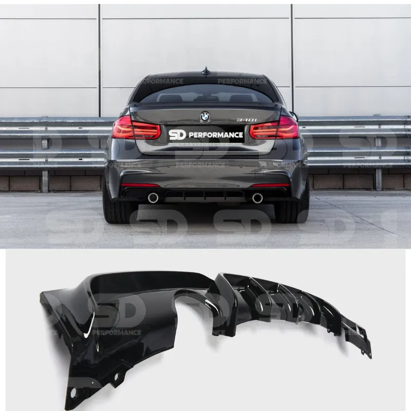 BMW 3 Series 335i 340i M Performance Style Rear Diffuser F30 F31 2012 – 2019 - view 2