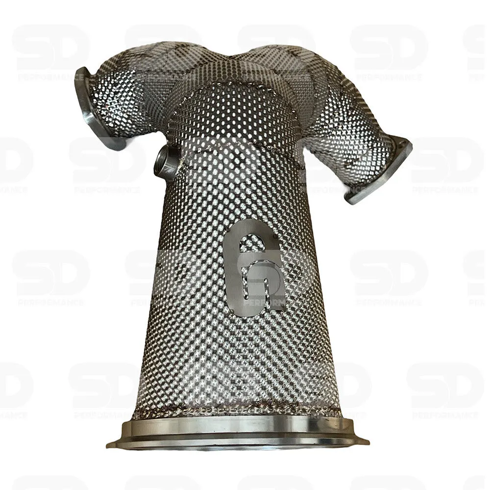 Audi S4/S5 B9 3.0T Decat Downpipe with heat shield - view 2