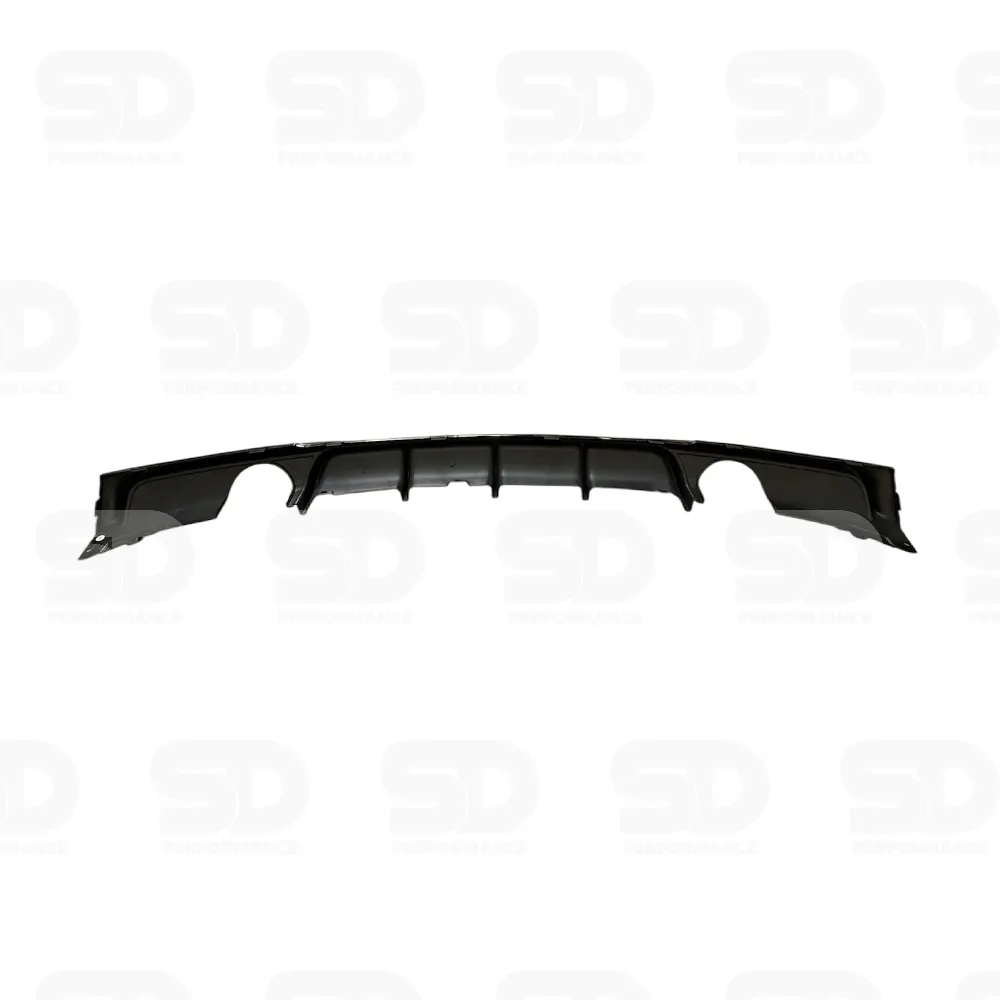 BMW 3 Series F30 F31 M Sport Rear Bumper Diffuser Dual Exhaust Gloss Black - view 5