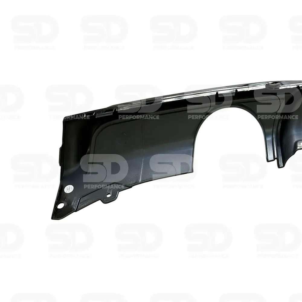 BMW 3 Series F30 F31 M Sport Rear Bumper Diffuser Dual Exhaust Gloss Black - view 6