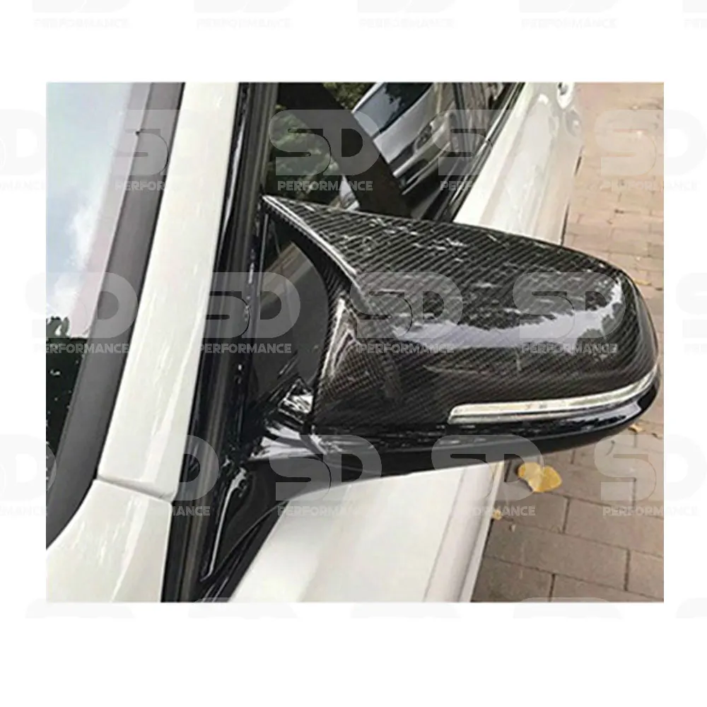 BMW M Style Wing Mirror Replacement Covers In Carbon Fibre - view 2