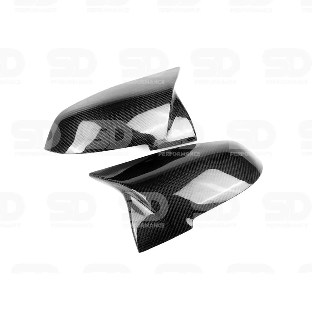 BMW M Style Wing Mirror Replacement Covers In Carbon Fibre - view 3